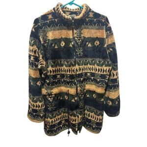 Black Mountain Outdoor Gear Fleece Jacket Aztec / Southwest Graphic Women's XL
